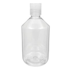 Botella 500 ml PET Transparente con Tapón Disc-Top Traslúcido (28/410) - Botellas PET