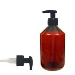 Botella 500 ml PET Topacio Hombro Cónico con Dosificador Negro Ancho (28/410) - Botellas PET