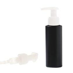 Botella 100 ml HDPE Negro con Dosificador Blanco (24/410) - Botellas HDPE
