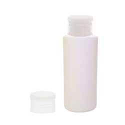 Botella 60 ml HDPE Blanco con Tapón de Rosca Blanco (24/410) - Amenities