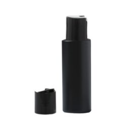 Botella 100 ml HDPE Negro con Tapón Disc-top Negro (24/410) - Botellas HDPE