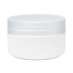 Tarro 200 ml Blanco con Tapa Traslúcido Ø 90 (Base, Tapa y Obturador) - Tarros de PP