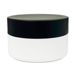 Tarro 200 ml Blanco con Tapa Negro Ø 90 (Base, Tapa y Obturador) - Tarros de PP