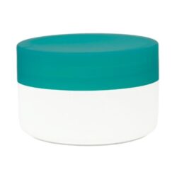 Tarro 200 ml Blanco con Tapa Verde Oscuro Ø 90 (Base, Tapa y Obturador) - Tarros de PP