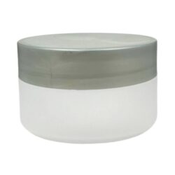 Tarro 200 ml Traslúcido con Tapa Nacarada Plata Ø 90 (Base, Tapa y Obturador) - Tarros de PP