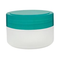 Tarro 200 ml Traslúcido con Tapa Verde Brillo Apilable Ø 90 (Base, Tapa y Obturador) - Tarros de PP