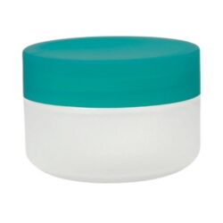 Tarro 200 ml Traslúcido con Tapa Verde Oscuro Ø 90 (Base, Tapa y Obturador) - Tarros de PP