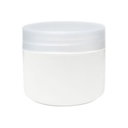 Tarro 250 ml Blanco con Tapa Traslúcido Ø 90 (Base, Tapa y Obturador) - Tarros de PP