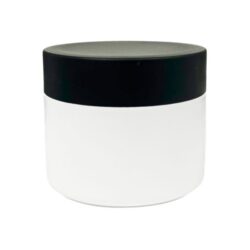 Tarro 250 ml Blanco con Tapa Negro Ø 90 (Base, Tapa y Obturador) - Tarros de PP