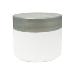 Tarro 250 ml Blanco con Tapa Plata Ø 90 (Base, Tapa y Obturador) - Tarros de PP