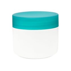 Tarro 250 ml Blanco con Tapa Verde Claro Ø 90 (Base, Tapa y Obturador) - Tarros de PP