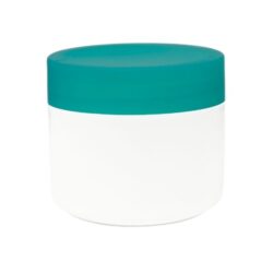 Tarro 250 ml Blanco con Tapa Verde Oscuro Ø 90 (Base, Tapa y Obturador) - Tarros de PP