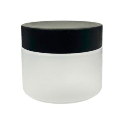 Tarro 250 ml Traslúcido con Tapa Negro Ø 90 (Base, Tapa y Obturador) - Tarros de PP