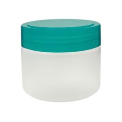Tarro 250 ml Traslúcido con Tapa Verde Brillo Apilable Ø 90 (Base, Tapa y Obturador) - Tarros de PP