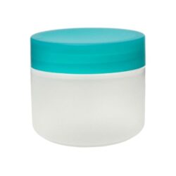 Tarro 250 ml Traslúcido con Tapa Verde Claro Ø 90 (Base, Tapa y Obturador) - Tarros de PP
