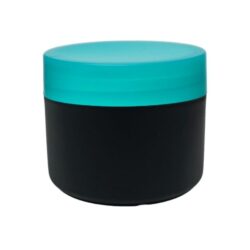 Tarro 250 ml Negro con Tapa Verde Claro Ø 90 (Base, Tapa y Obturador) - Tarros de PP