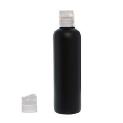 Botella 500 ml HDPE Negro Hombro Curvo Disc Top Traslúcido (28/410) - Botellas