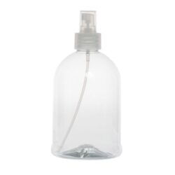 Botella 500 ml PET Campana Transparente con Vaporizador Traslúcido (28/410) - Botellas PET