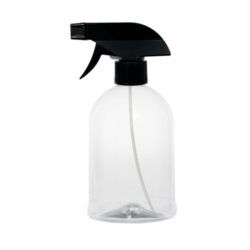 Botella 500 ml PET Campana Transparente con Trigger Negro (28/410) - Botellas PET