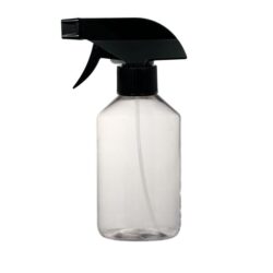 Botella 200 ml PET Transparente con Vaporizador Trigger Negro (28/410) - Botellas PET