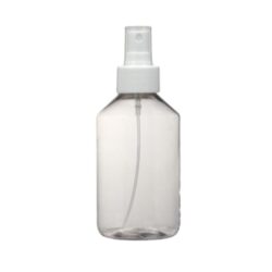 Botella 200 ml PET Transparente con Vaporizador blanco (28/410) - Botellas PET