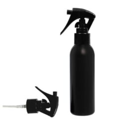 Botella 125 ml HDPE Negro con Trigger Negro (24/410) - Botellas HDPE