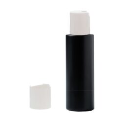 Botella 125 ml HDPE Negro Recta con Tapón Disc-Top Blanco (24/410) - Botellas HDPE