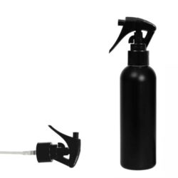 Botella 200 ml HDPE Negro con Pistola Spray Trigger Negro (24/410) - Botellas HDPE