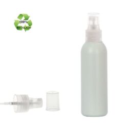 Botella 125 ml HDPE Reciclado con Vaporizador Traslúcido (24/410) - Botellas ECO