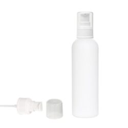 Botella 200 ml HDPE Blanco con Dosificador Serum Blanco (24/410) - Botellas HDPE