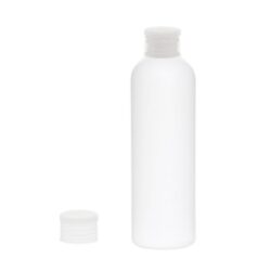 Botella 200 ml HDPE Blanco con Tapón Traslúcido (24/410) - Botellas HDPE