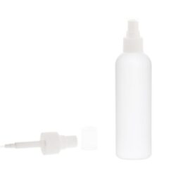 Botella 200 ml HDPE Blanco con Vaporizador Blanco Invertido 360º (24/410) - Botellas HDPE