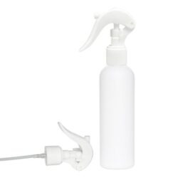 Botella 200 ml HDPE Blanco con Pistola Spray Trigger Blanco (24/410) - Botellas HDPE