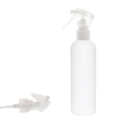 Botella 200 ml HDPE Blanco con Pistola Spray Trigger Traslúcido (24/410) - Botellas HDPE