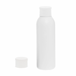 Botella 125 ml HDPE Blanco con Tapón Rosca de Blanco (24/410) - Botellas HDPE