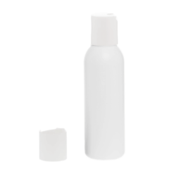 Botella 125 ml HDPE Blanco con Tapón Disc-Top Blanco (24/410) - Botellas HDPE