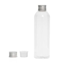 Botella 200 ml PET Transparente Curvo con Tapón Aluminio y Obturador (24/410) - Botellas PET