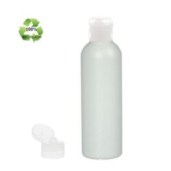 Botella 200 ml HDPE Reciclado con Tapón Bisagra Traslúcido (24/410) - Botellas ECO