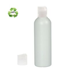 Botella 200 ml HDPE Reciclado con Tapón Disc-Top Traslúcido (24/410) - Botellas ECO