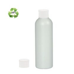 Botella 200 ml HDPE Reciclado con Tapón Blanco (24/410) - Botellas ECO