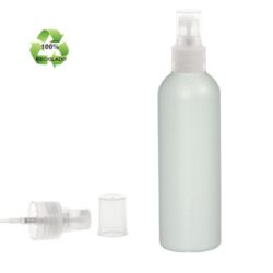 Botella 200 ml HDPE Reciclado con Vaporizador Traslúcido (24/410) - Botellas ECO