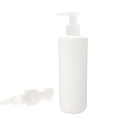 Botella 200 ml HDPE Blanco Recta con Dosificador Ancho Blanco (24/410) - Botellas HDPE