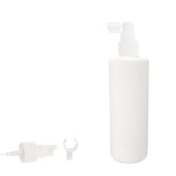 Botella 200 ml HDPE Blanco Recta con Vaporizador trompeta (24/410) - Botellas HDPE