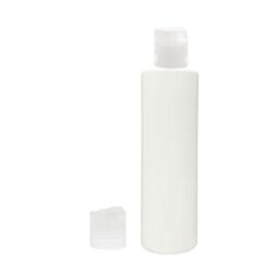 Botella 200 ml PET Blanco con Tapón Disc-Top Traslúcido (24/410) - Botellas PET