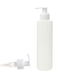 Botella 200 ml PET Blanco con Dosificador Estrecho Blanco (24/410) - Botellas PET