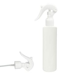 Botella 200 ml PET Blanco con Pistola Spray Trigger Blanco (24/410) - Botellas PET