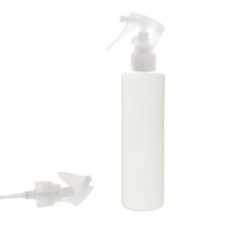 Botella 200 ml PET Blanco con Pistola Spray Trigger Traslúcido (24/410) - Botellas PET
