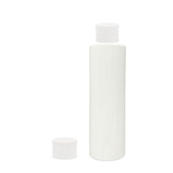 Botella 200 ml PET Blanco con Tapón Simple Blanco (24/410) - Botellas PET