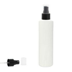 Botella 200 ml PET Blanco con Vaporizador Negro (24/410) - Botellas PET