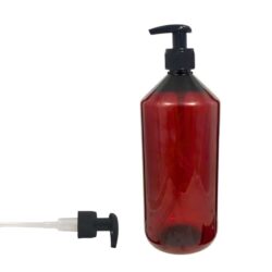 Botella 1.000 ml PET Topacio con Dosificador Negro Ancho (28/410) - Botellas